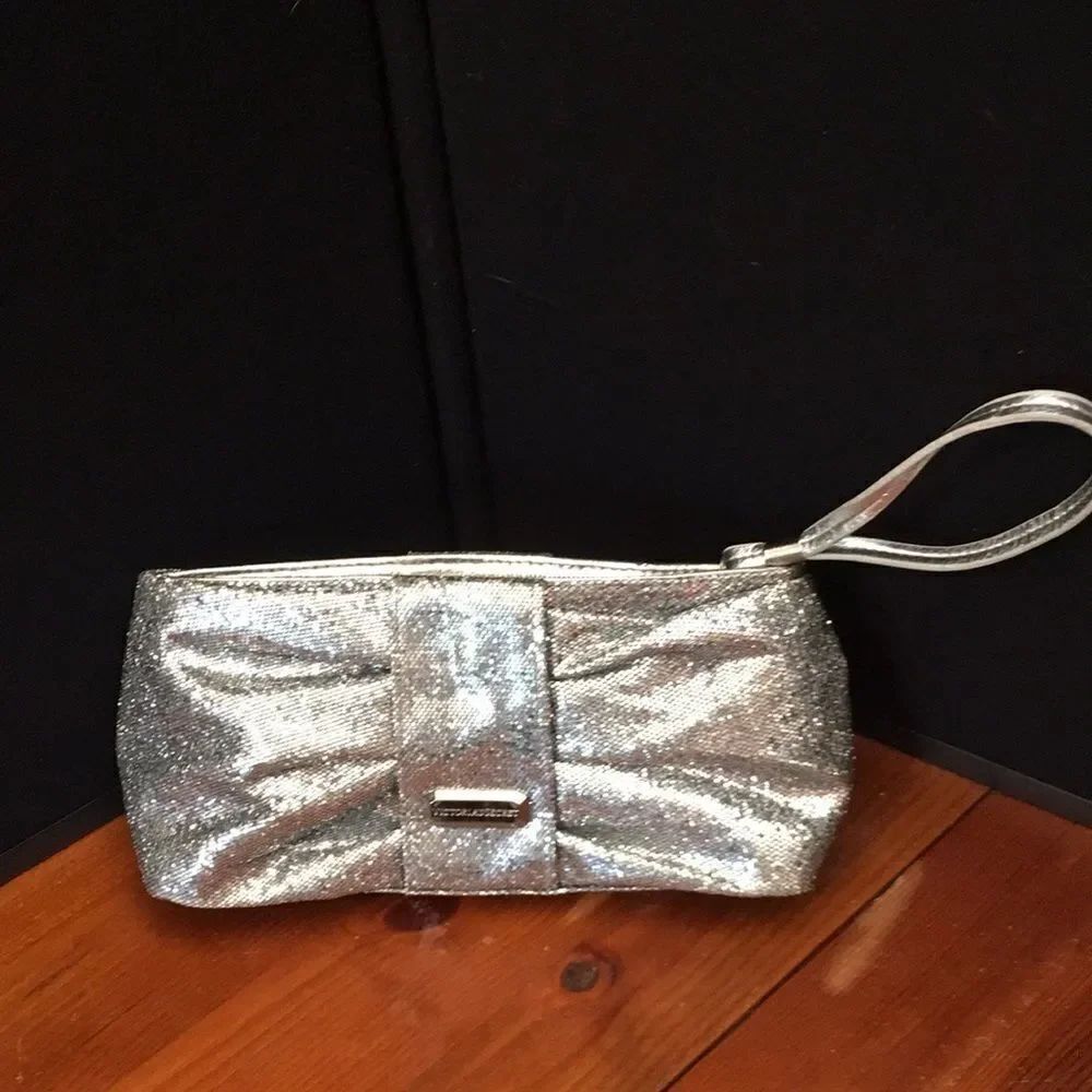 Victoria’s Secret Shimmering Silver Wristlet - Restored Elegance!